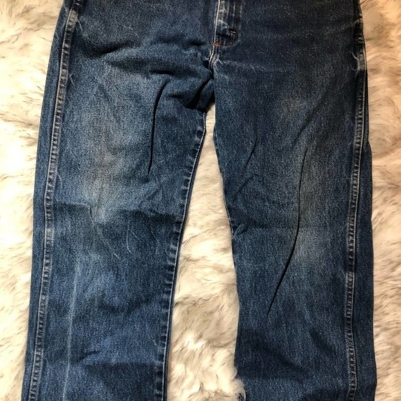 Vintage Mens 33x32 Rustler Blue Denim Straight Jeans Made in USA - Picture 6 of 9